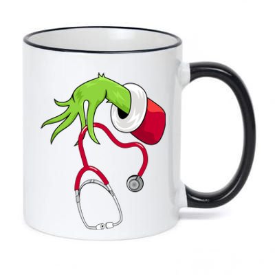 Stethoscope Christmas Holiday 11oz Black Color Changing Mug