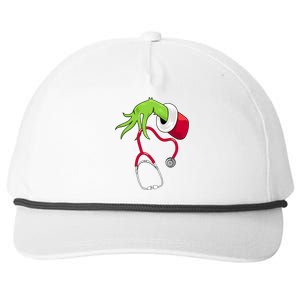 Stethoscope Christmas Holiday Snapback Five-Panel Rope Hat