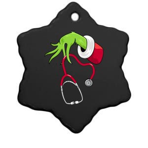 Stethoscope Christmas Holiday Ceramic Star Ornament