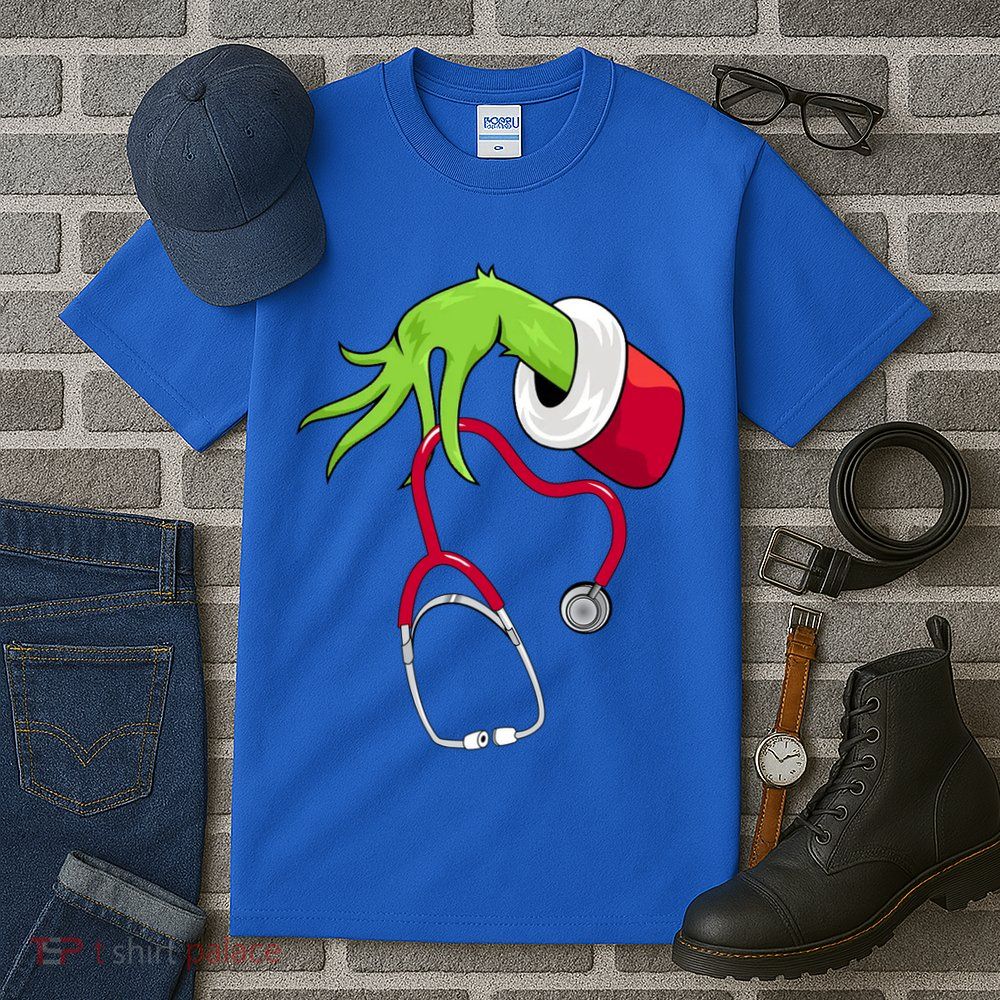 Stethoscope Christmas Holiday Tall T-Shirt