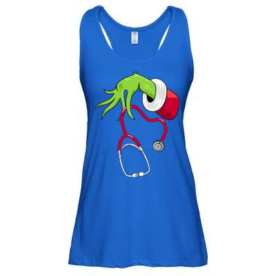 Stethoscope Christmas Holiday Ladies Essential Flowy Tank