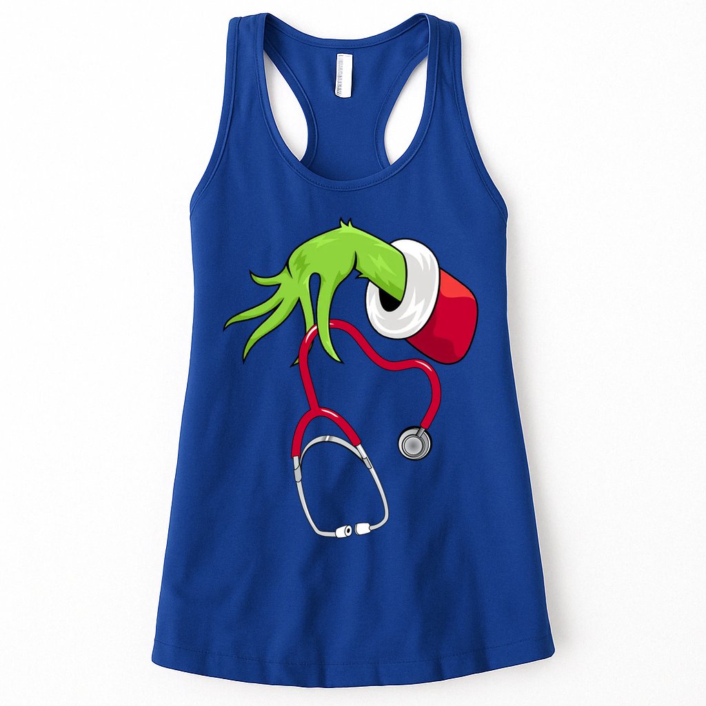 Stethoscope Christmas Holiday Womens Tank Top