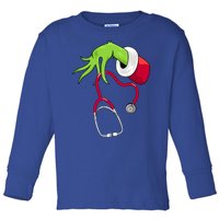 Stethoscope Christmas Holiday Toddler Long Sleeve Shirt