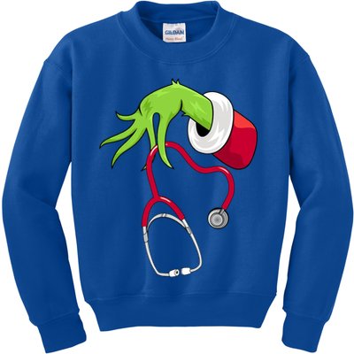 Stethoscope Christmas Holiday Kids Sweatshirt