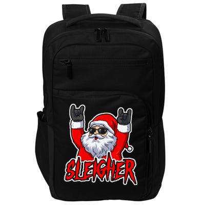 Sleigher Christmas Heavy Metal Xmas Hail Santa Impact Tech Backpack