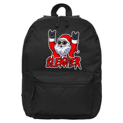 Sleigher Christmas Heavy Metal Xmas Hail Santa 16 in Basic Backpack