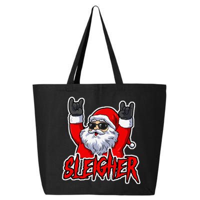 Sleigher Christmas Heavy Metal Xmas Hail Santa 25L Jumbo Tote