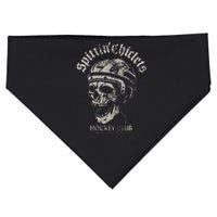 Spittin Chiclets Hockey Club Skull USA-Made Doggie Bandana