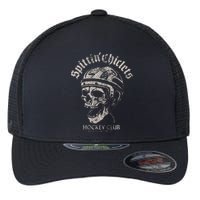 Spittin Chiclets Hockey Club Skull Flexfit Unipanel Trucker Cap