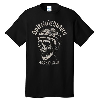 Spittin Chiclets Hockey Club Skull Tall T-Shirt