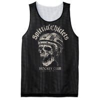 Spittin Chiclets Hockey Club Skull Mesh Reversible Basketball Jersey Tank