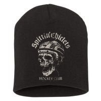 Spittin Chiclets Hockey Club Skull Short Acrylic Beanie