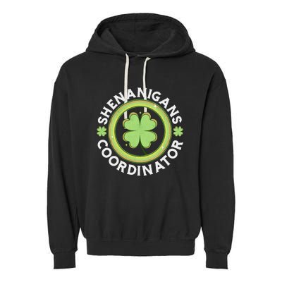 Shenanigans Coordinator Happy St Patricks Day Garment-Dyed Fleece Hoodie