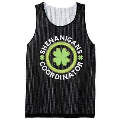 Shenanigans Coordinator Happy St Patricks Day Mesh Reversible Basketball Jersey Tank