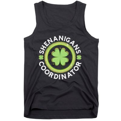 Shenanigans Coordinator Happy St Patricks Day Tank Top