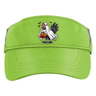 Shivering Chicken Halloween Ghost Rooster Trick Or Treat Gift Adult Drive Performance Visor