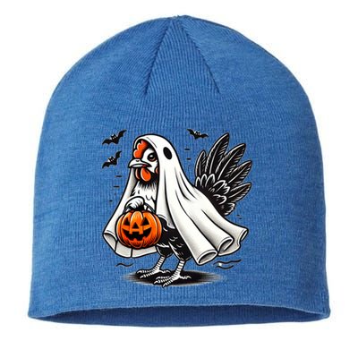 Shivering Chicken Halloween Ghost Rooster Trick Or Treat Gift Sustainable Beanie