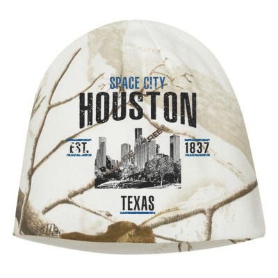 Space City Houston Est 1837 Texas Kati - Camo Knit Beanie