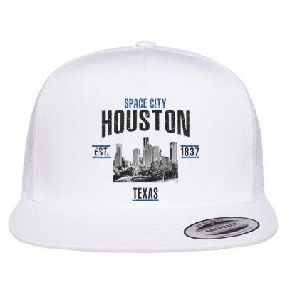 Space City Houston Est 1837 Texas Flat Bill Trucker Hat