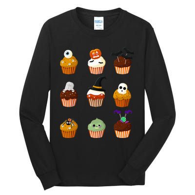 Spooky Cupcake Halloween Outfit Tall Long Sleeve T-Shirt