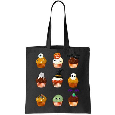 Spooky Cupcake Halloween Outfit Tote Bag