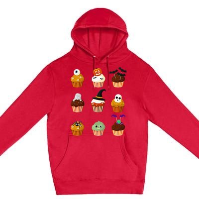 Spooky Cupcake Halloween Outfit Premium Pullover Hoodie