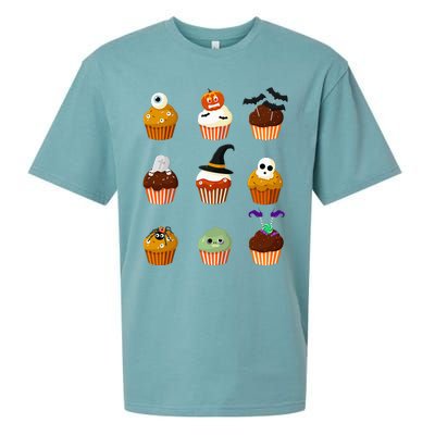 Spooky Cupcake Halloween Outfit Sueded Cloud Jersey T-Shirt