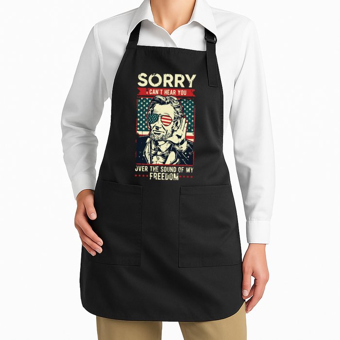 Sorry Cant Hear You Sound Of My Freedom 4th Of July Apron