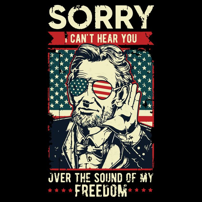 Sorry Cant Hear You Sound Of My Freedom 4th Of July Youth Performance Sprint T-Shirt