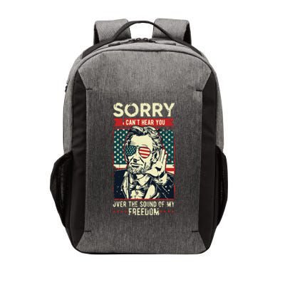 Sorry Cant Hear You Sound Of My Freedom 4th Of July Vector Backpack