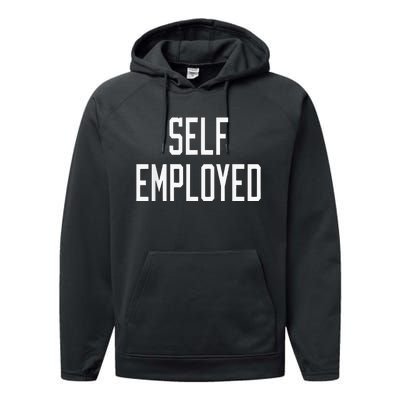 SelfEmployed CEO Hustler Boss Entrepreneur Business Owner Performance Fleece Hoodie