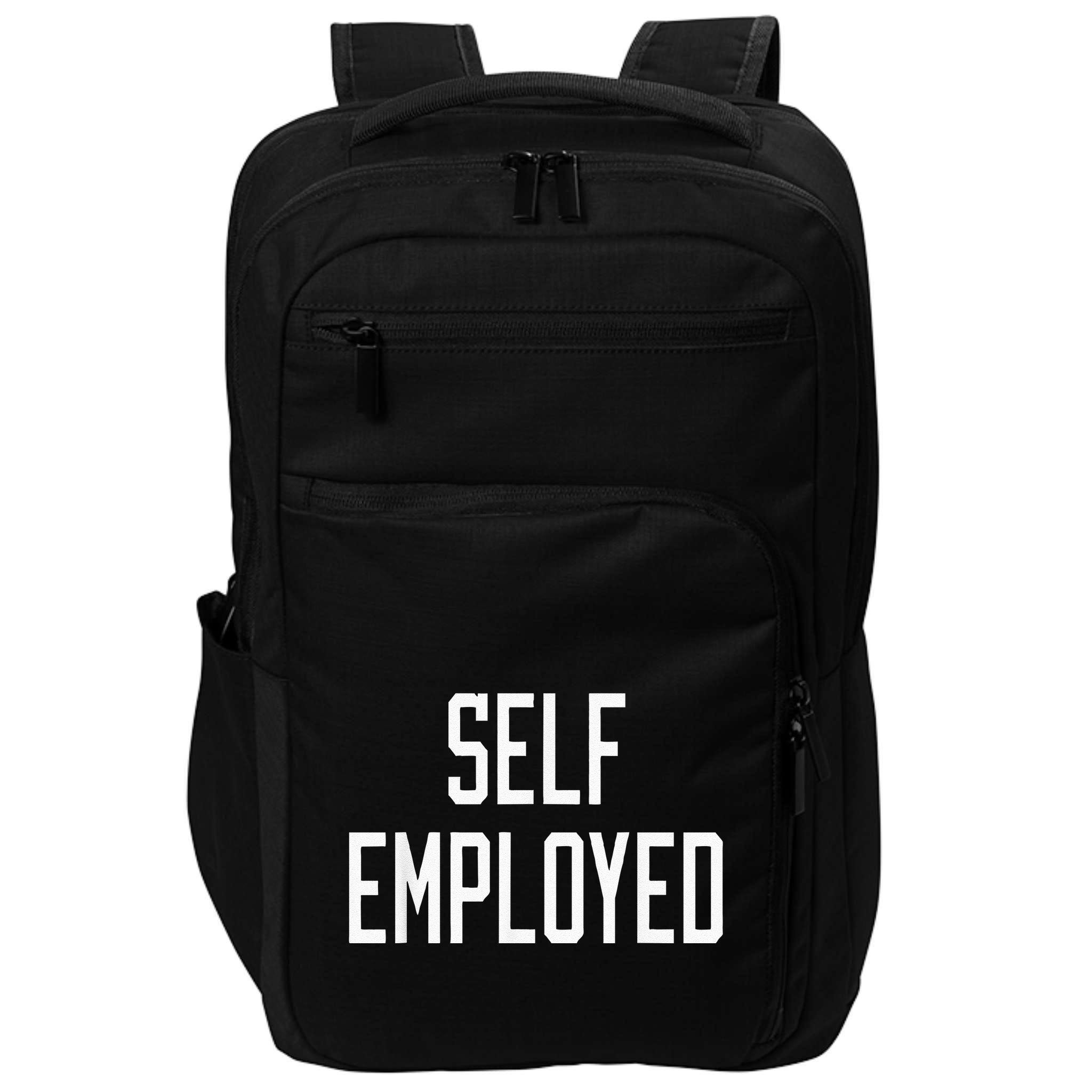 SelfEmployed CEO Hustler Boss Entrepreneur Business Owner Impact Tech Backpack