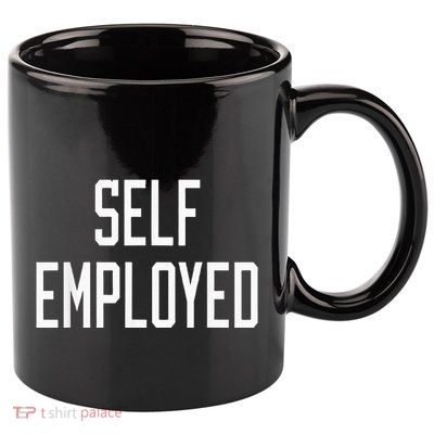 SelfEmployed CEO Hustler Boss Entrepreneur Business Owner 11oz C Handle Ceramic Mug