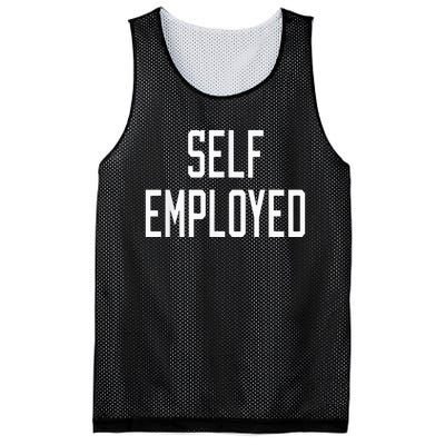 SelfEmployed CEO Hustler Boss Entrepreneur Business Owner Mesh Reversible Basketball Jersey Tank