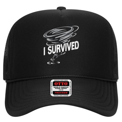Storm Chaser Hurricane Meteorology Tornado I Survived Trucker Hat