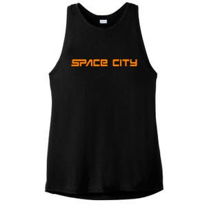 Space City Houston Ladies PosiCharge Tri-Blend Wicking Tank