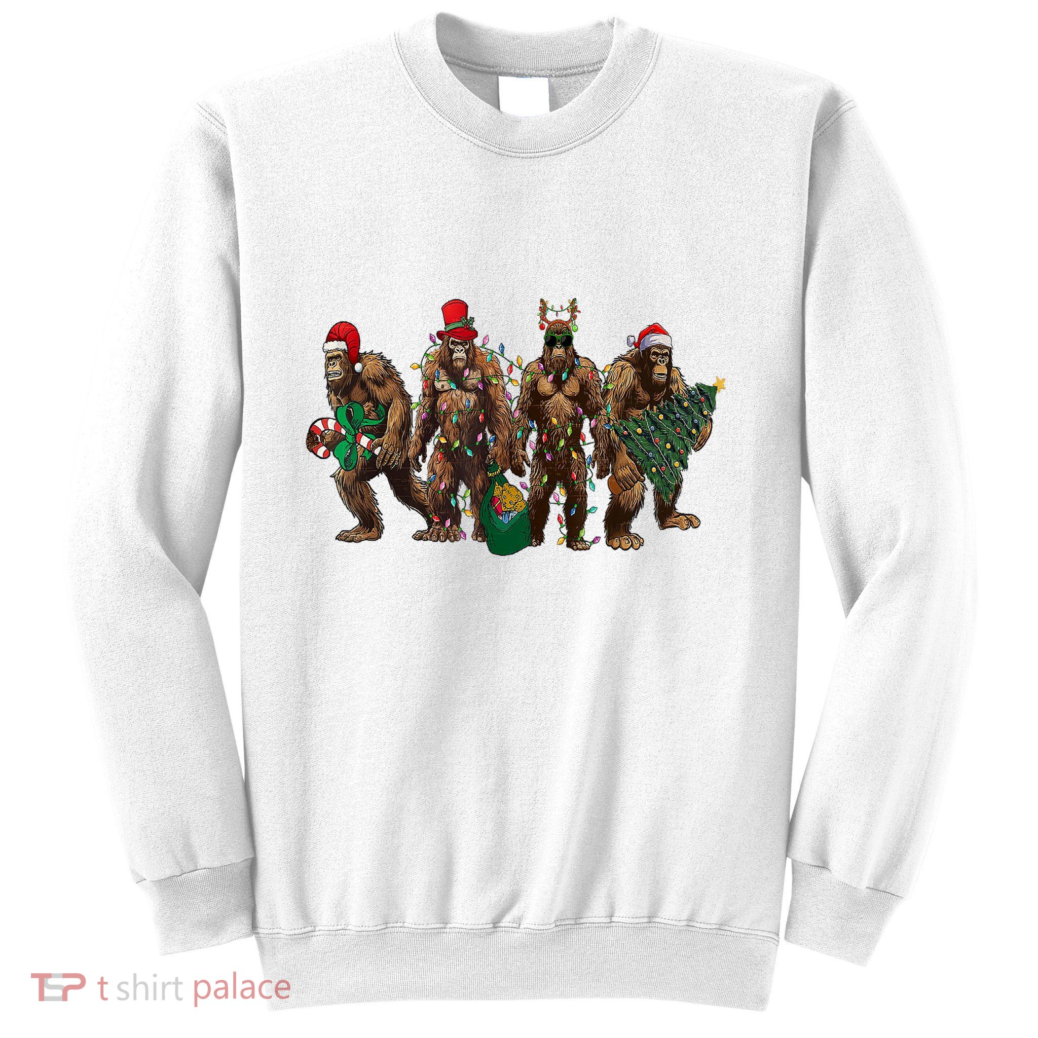 Sasquatch Christmas Holiday Season Xmas Sweatshirt