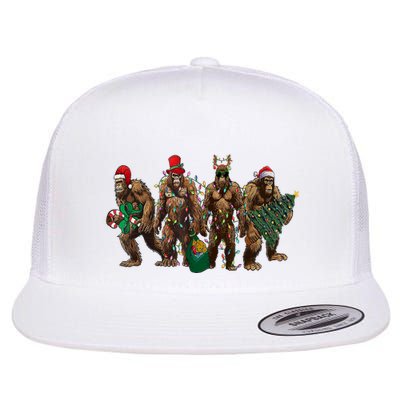 Sasquatch Christmas Holiday Season Xmas Flatbill Hat