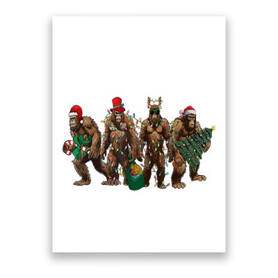 Sasquatch Christmas Holiday Season Xmas Poster