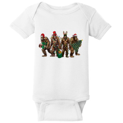 Sasquatch Christmas Holiday Season Xmas Baby Bodysuit