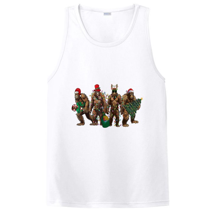 Sasquatch Christmas Holiday Season Xmas PosiCharge Competitor Tank