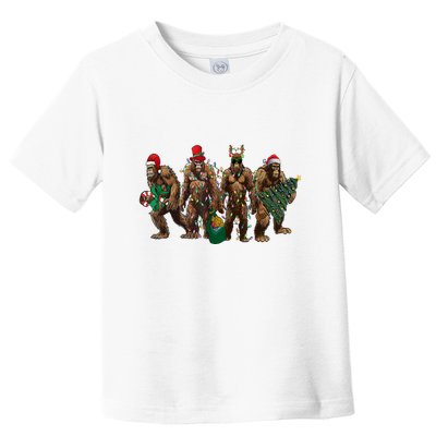 Sasquatch Christmas Holiday Season Xmas Toddler T-Shirt