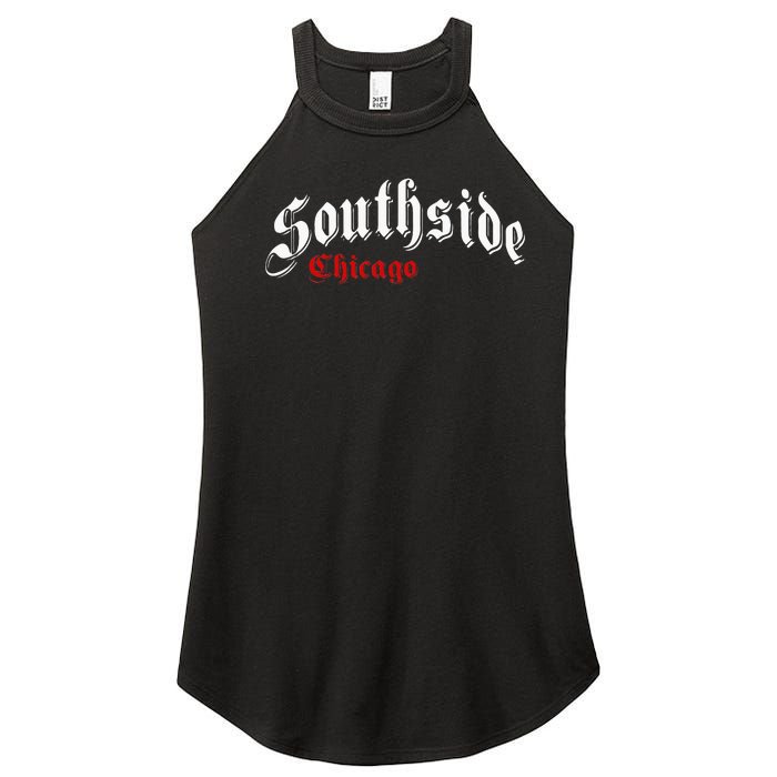 Southside Chicago Hometown Pride Classic Design Women’s Perfect Tri Rocker Tank