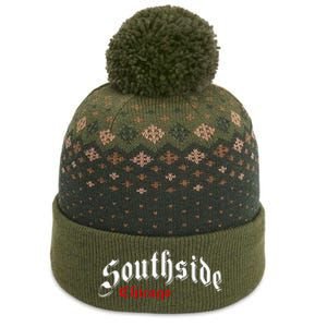 Southside Chicago Hometown Pride Classic Design The Baniff Cuffed Pom Beanie