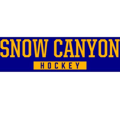 Snow Canyon High School Hockey Gift Bumper Sticker