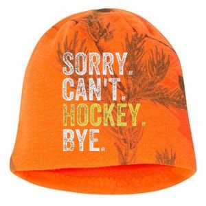 Sorry Can't Hockey Bye Funny Hockey  Kati - Camo Knit Beanie