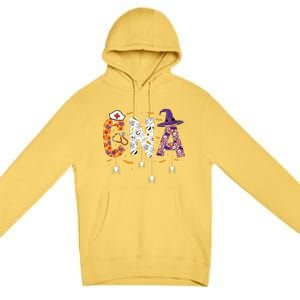 Spooky Cna Halloween Theme Premium Pullover Hoodie