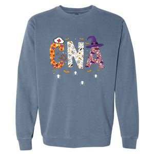 Spooky Cna Halloween Theme Garment-Dyed Sweatshirt