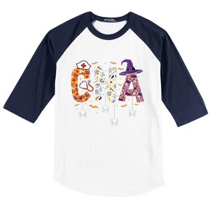 Spooky Cna Halloween Theme Baseball Sleeve Shirt