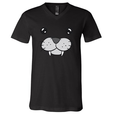 Seal Costume Halloween Costume Seal Funny Seals V-Neck T-Shirt